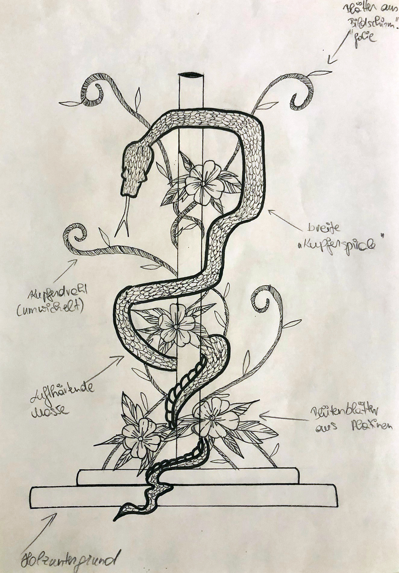 crazy mishka - kunstwerke - Sally Skizze