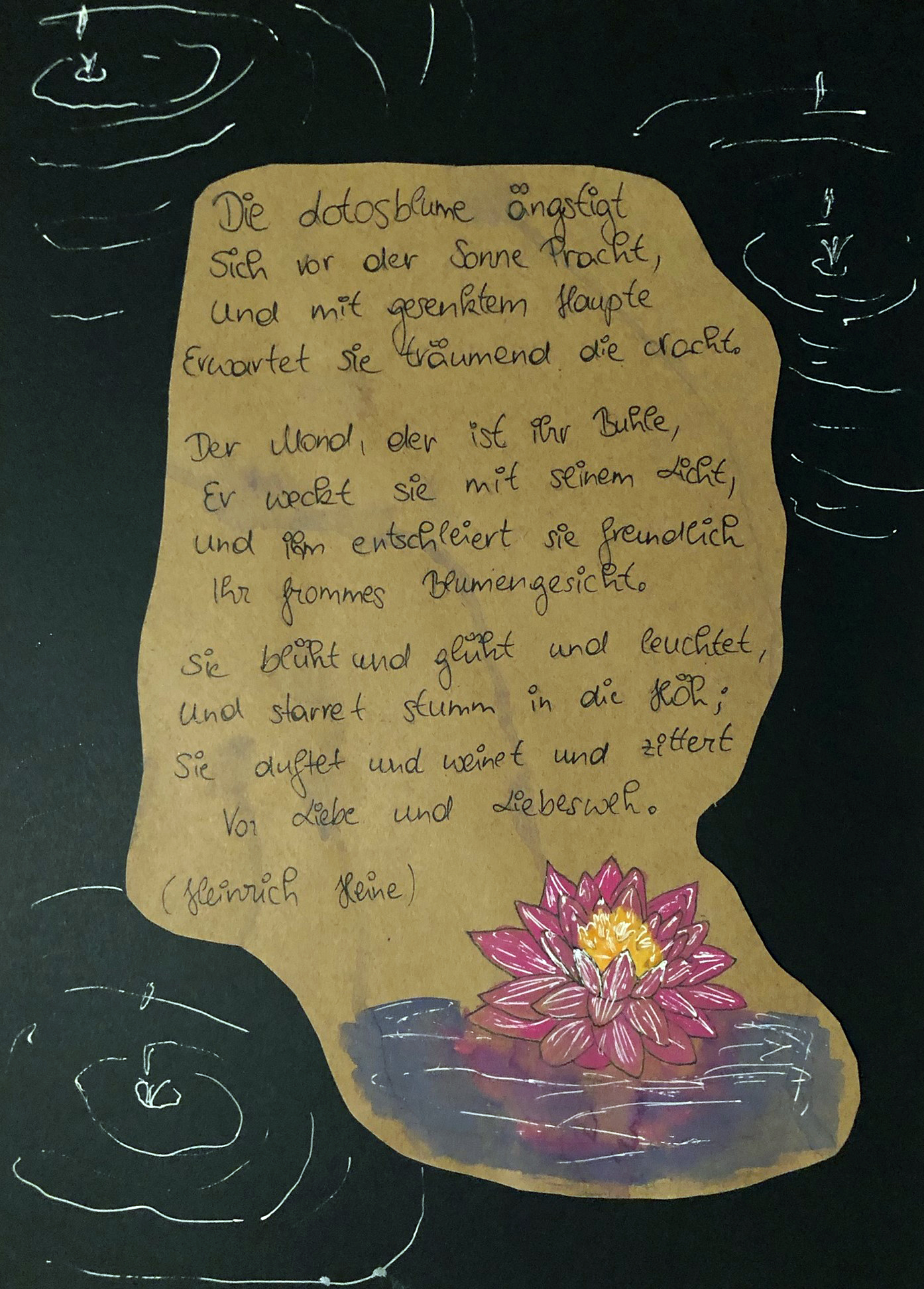 crazy mishka - kunstwerke - Lotusblume