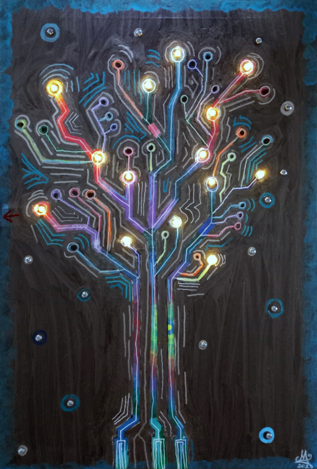 crazy mishka - kunstwerke - Platinen-Baum