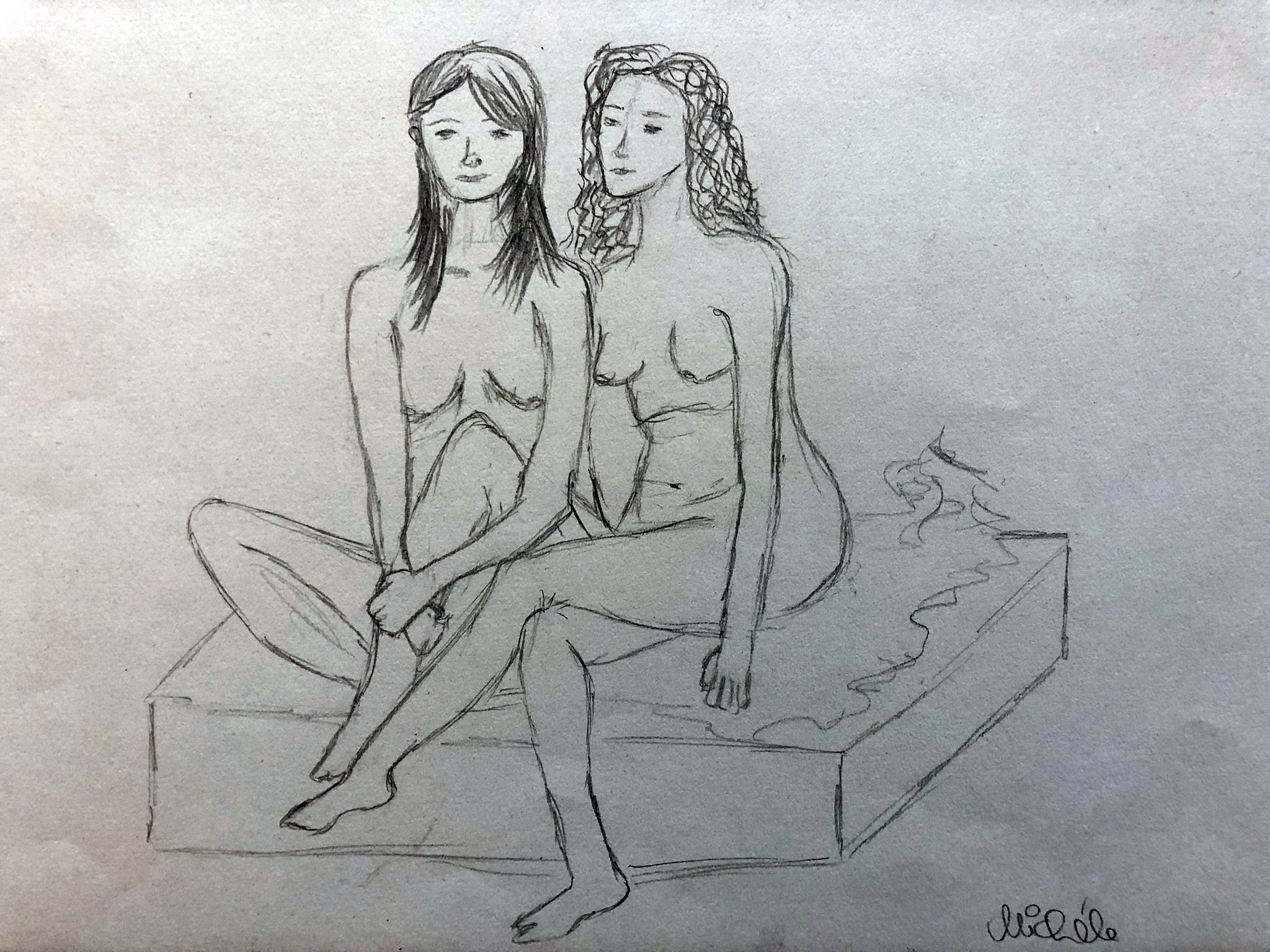 crazy mishka - kunstwerke - Aktübung Doppel