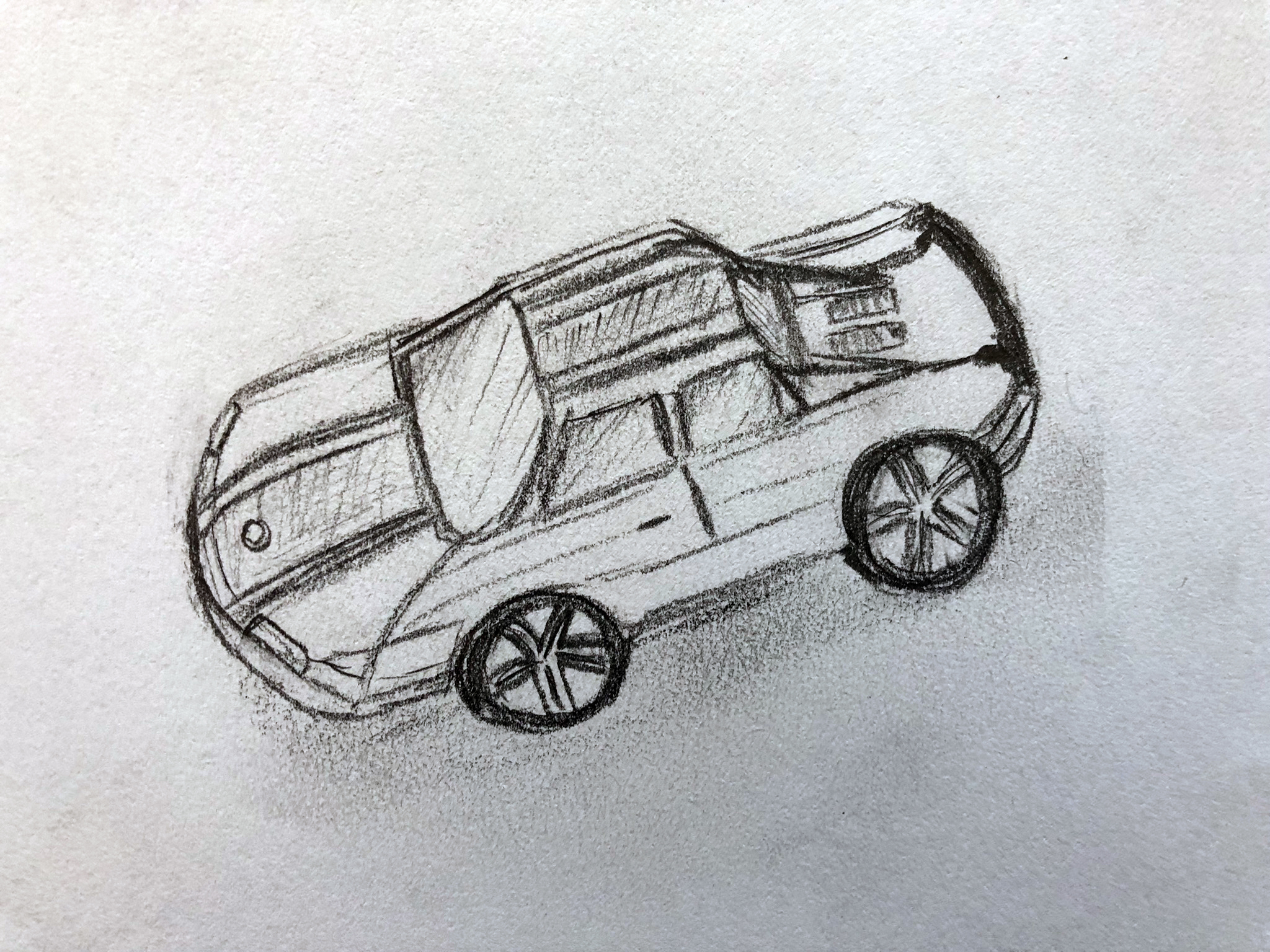 crazy mishka - kunstwerke - Auto-Studie