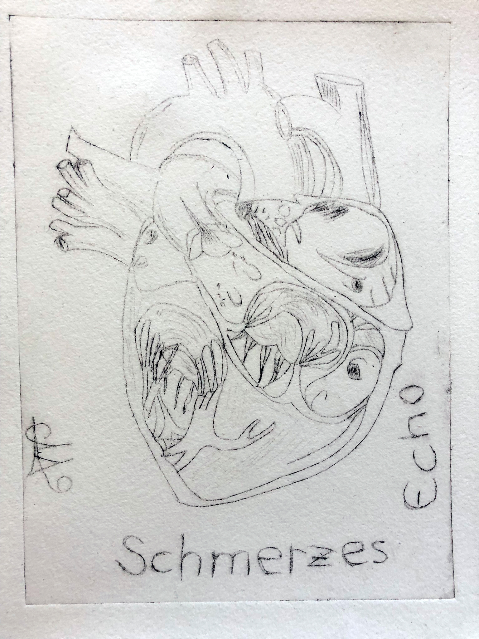 crazy mishka - kunstwerke - Des Schmerzes Echo (Tiefdruck)