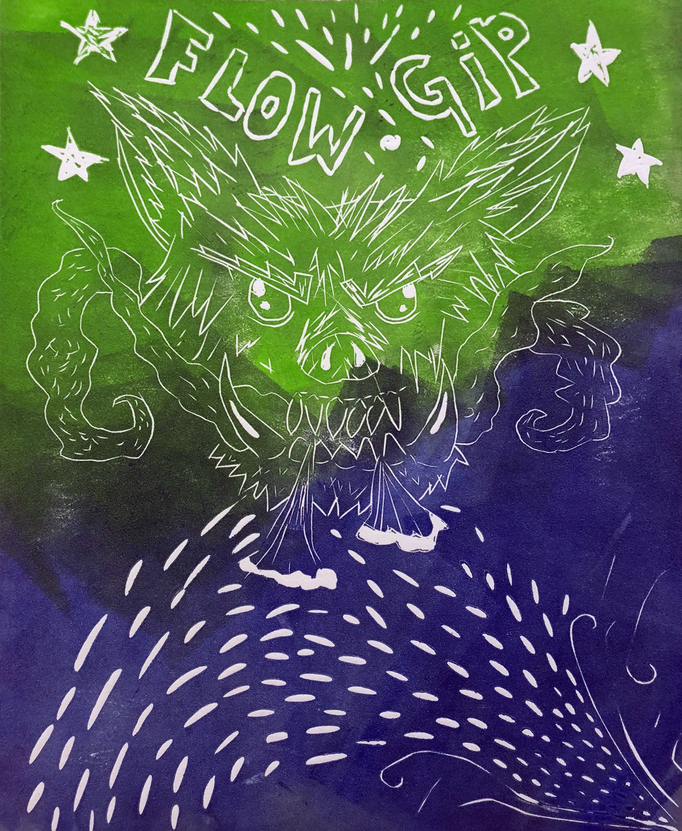 crazy mishka - kunstwerke - Pig Wolf