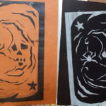 Der Mond und Frau Spinne (Siebdruck)