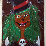 Die verrückte Hutmacherin Medusa (Fresko)